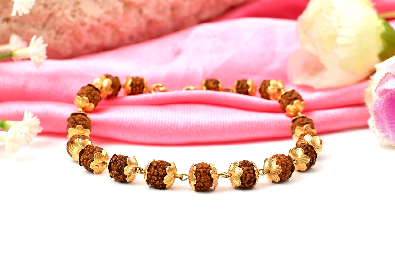 Rudraksha Gold Bracelet | Baby Jewellery-sonthuy.vn