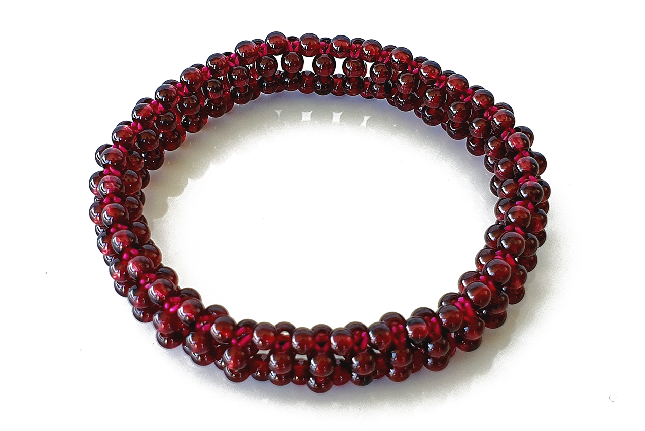 AAA 8mm Natural Dark Red Garnet Gemstone Round Beads Stretch Bracelet 7.5''  | eBay